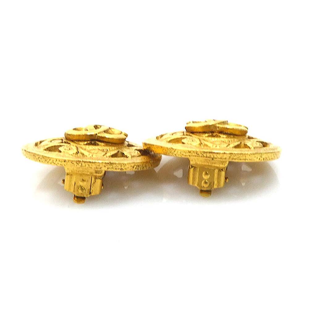 Chanel Clip-On Earrings Gold- #249949C60B - Picture 4 of 7